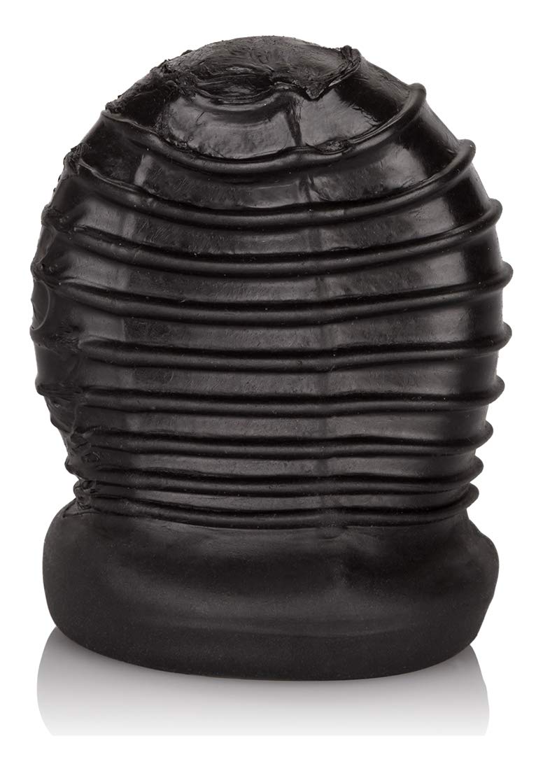 CalExotics Packer Gear FTM Stroker - Male Silicone Masturbation Sleeve - 2 Inch Adult Male Masturbator Sex Toy - Black: 1 Count (Pack of 2)