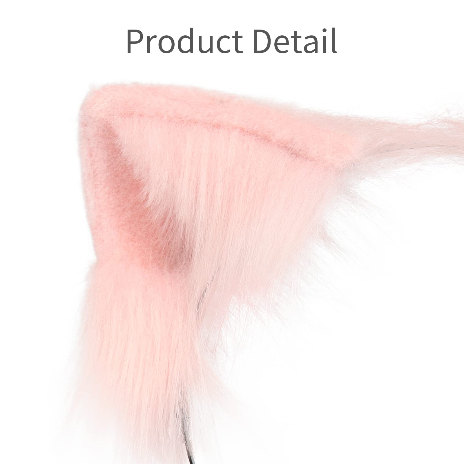 Cat Fox Wolf Ears Cosplay Long Fur Hair Headband Animal Anime for Halloween Party Costume Accessory: Cat Fox Wolf Ears Cosplay Long Fur Hair Headband Wolf Animal Anime Halloween Cosplay Costume for Girls