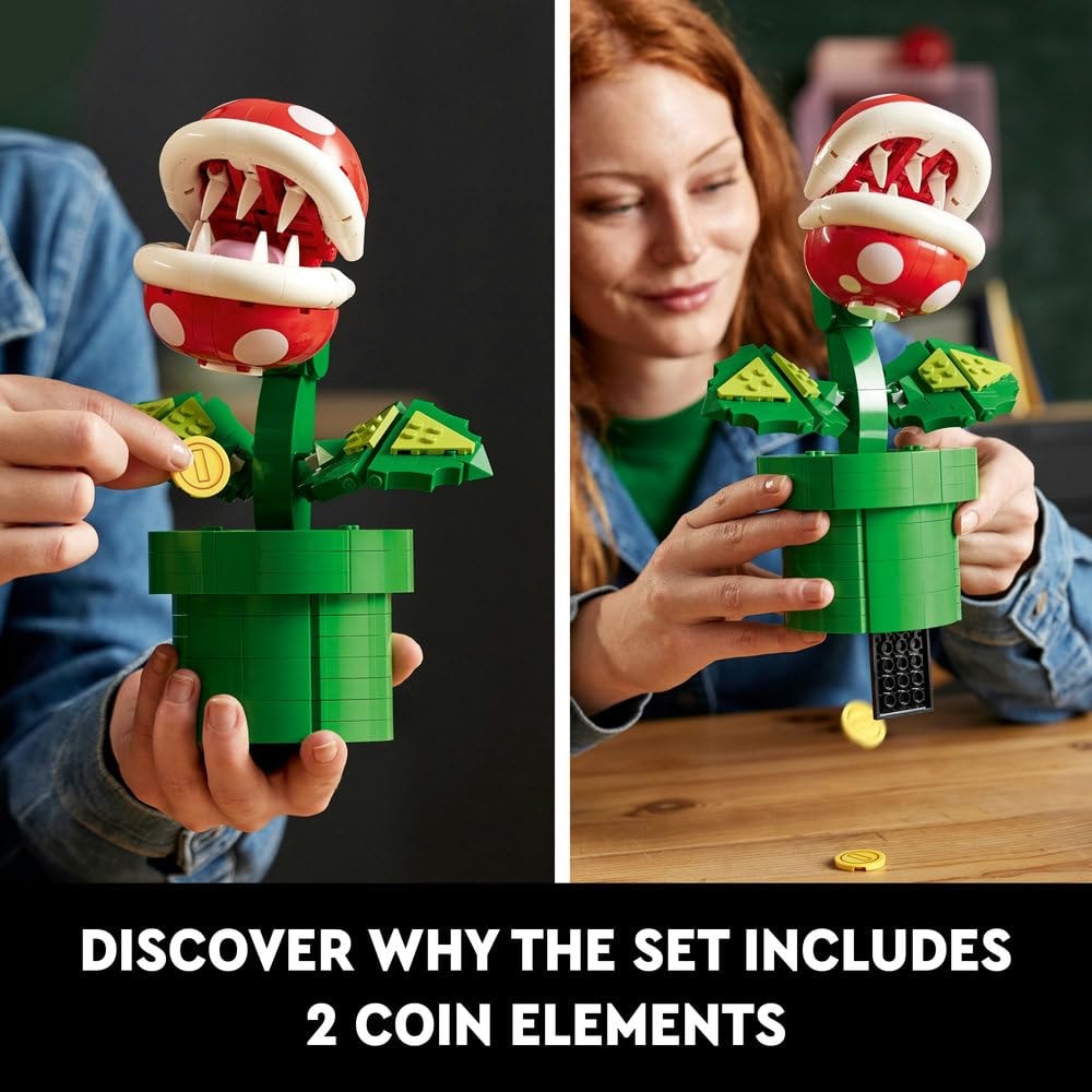 LEGO Super Mario Piranha Plant, Build and Display Super Mario Brothers Collectible for Adults and Teens, Authentically Detailed Posable Figure, Birthday Gift for Gamers and Super Mario Fans, 71426 - Image 6