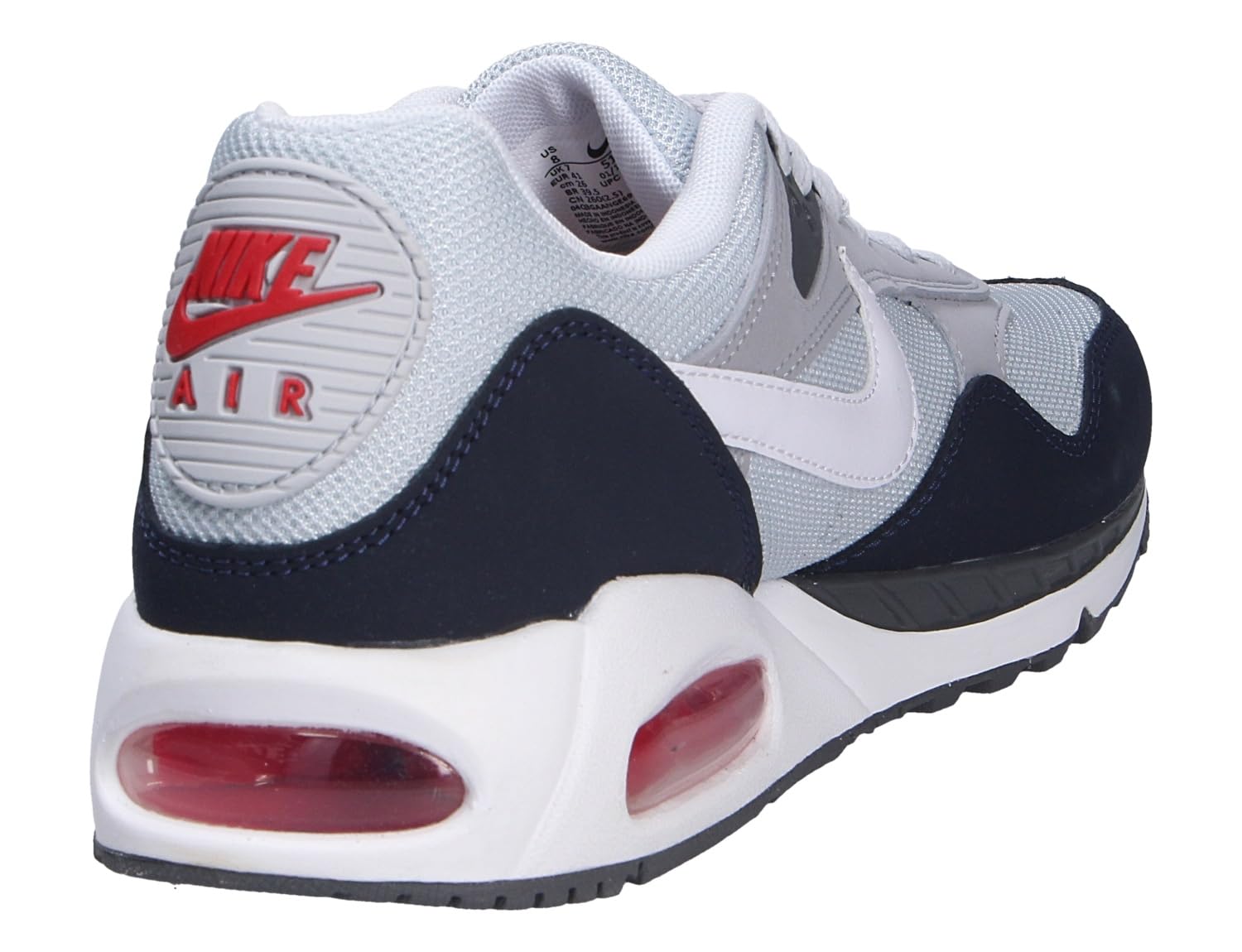 NIKE Men's Sneakers Running Shoes: 8 Pure Platinum White Dark Blue Cherry