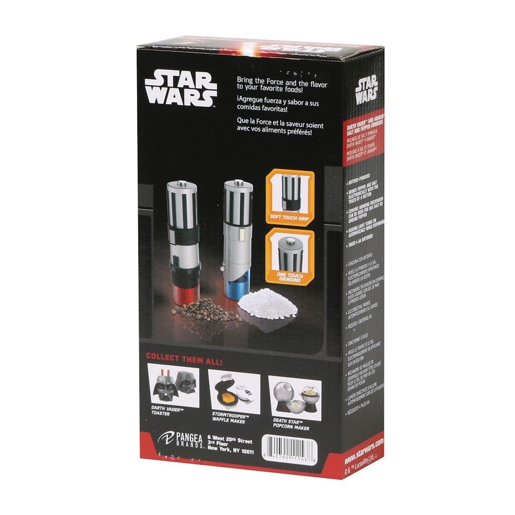 Star Wars Lightsaber Electric Salt and Pepper Mill Grinder (Pack of 2): Star Wars Lightsabers