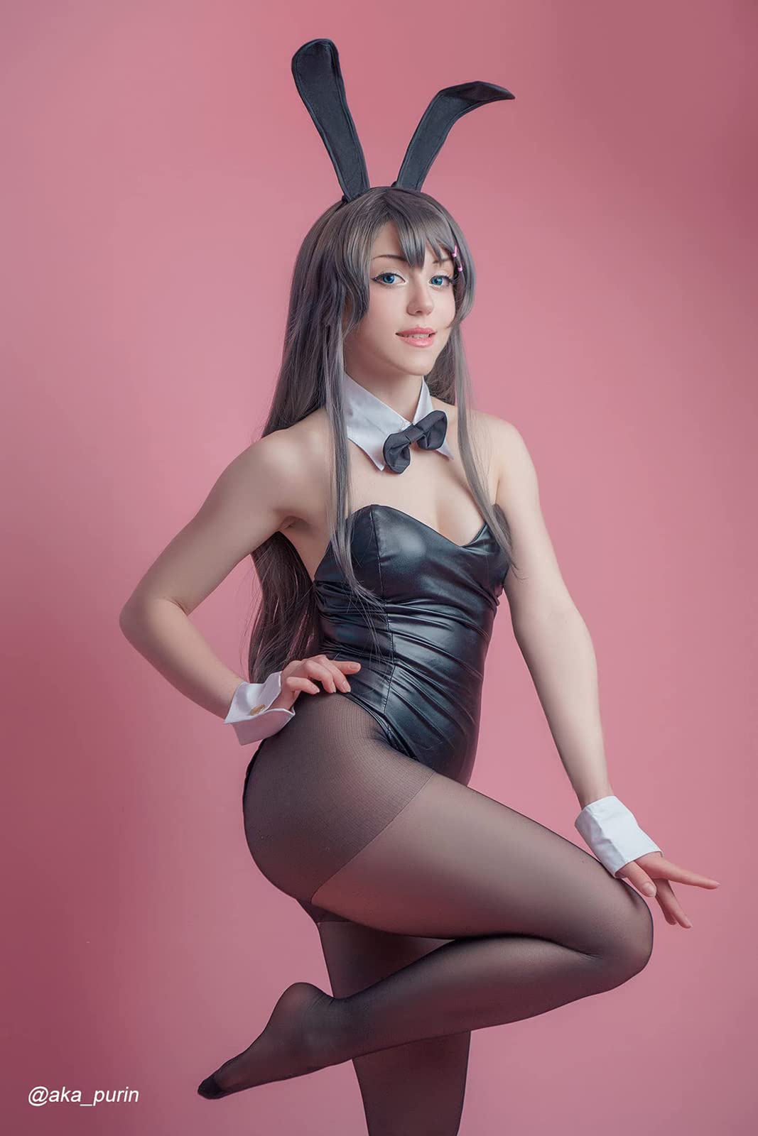 CR ROLECOS Bunny Costume Women Bunny Girl Senpai Cosplay One Piece Bodysuit: Small Black Bunny