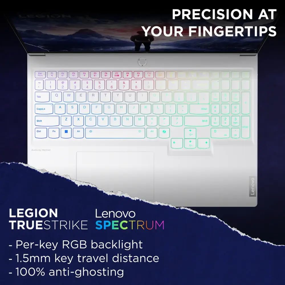 Lenovo Legion 7i Gen 9 Gaming Laptop, NVIDIA RTX 4070, 16 inch 2560x1600 WQXGA 240Hz Display, Intel i9 14900HX(Up to 5.8GHz), 64 GB DDR5, 4 TB SSD, Windows 11 Pro, Office 2024 Lifetime, Glacier White