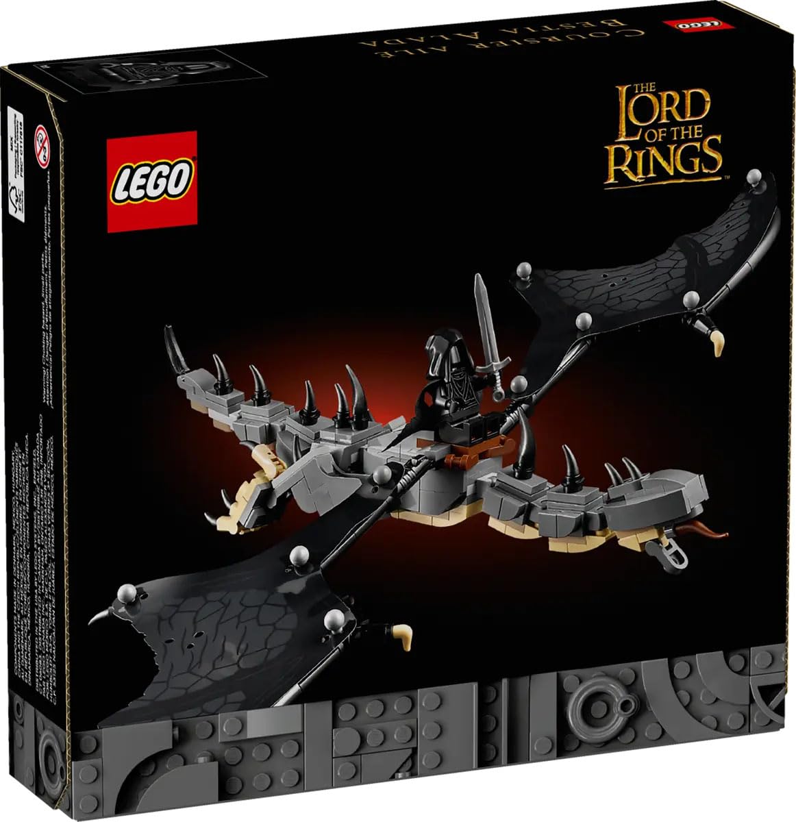 LEGO Icons The Lord of The Rings Fell Beast 40693 Building Set for Adults, Featuring Nazgûl Minifigure and Osgiliath Display, 269 Pieces