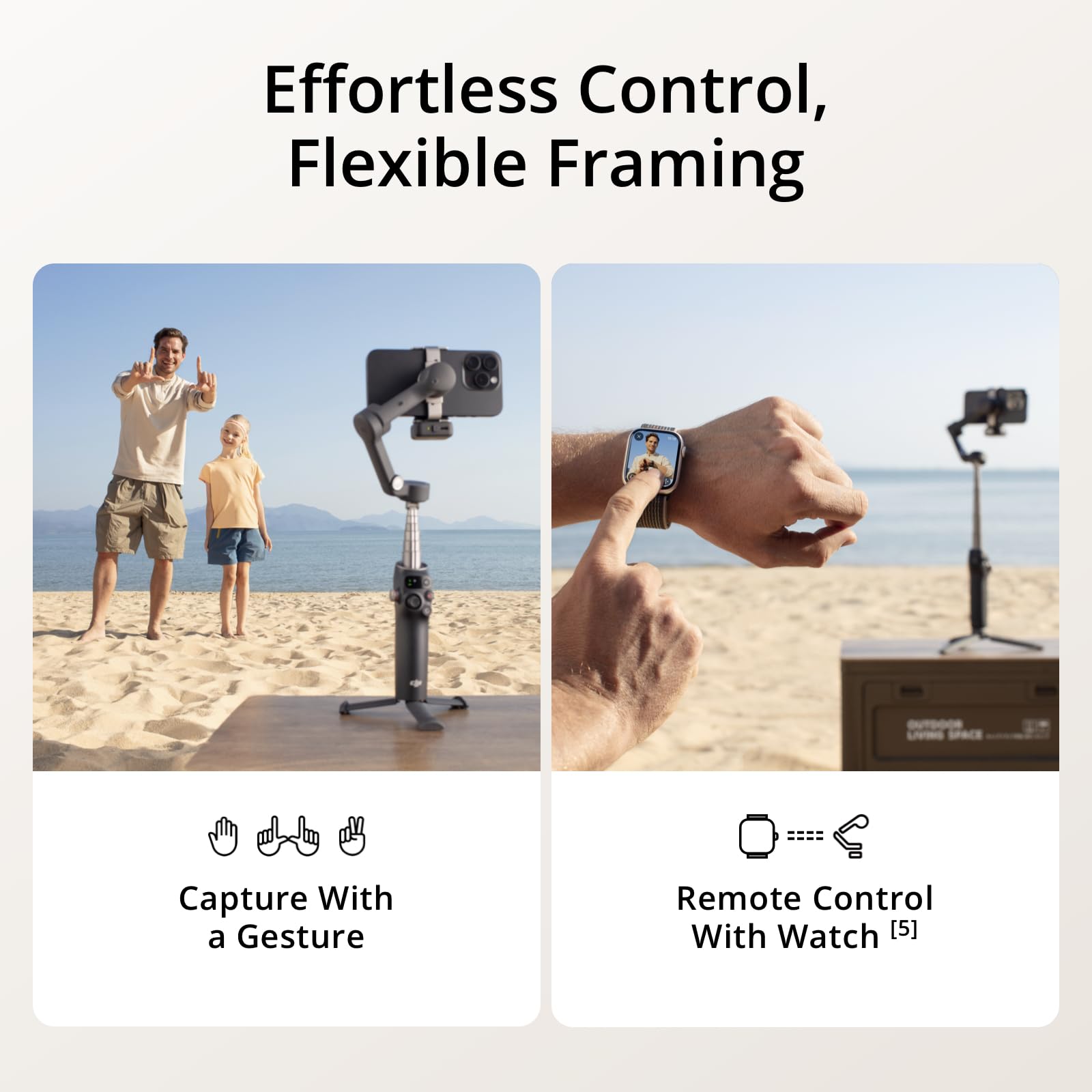 DJI Osmo Mobile 7P Gimbal Stabilizer for iPhone, Android, Native Tracking, Lighting, 3-Axis Phone Gimbal, Quick Launch, One-Tap Edit, Built-in Extension Rod & Tripod, 10hrs Use, Phone Charging thumbnail 6