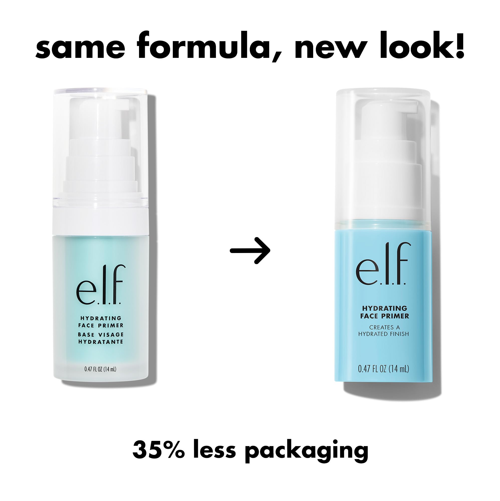e.l.f. Hydrating Face Primer, Makeup Primer For Flawless, Smooth Skin & Long-Lasting Makeup, Fills In Pores & Fine Lines, Vegan & Cruelty-free, Small: 0.47 Ounce (Pack of 1)