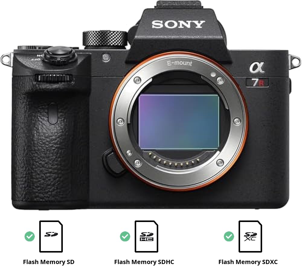 Sony Alpha 7R IV Full Frame Mirrorless Interchangeable Lens Camera w/High Resolution 61MP Sensor, up to 10FPS with Continuous AF/AE Tracking: Body Only New Version - a7R IV