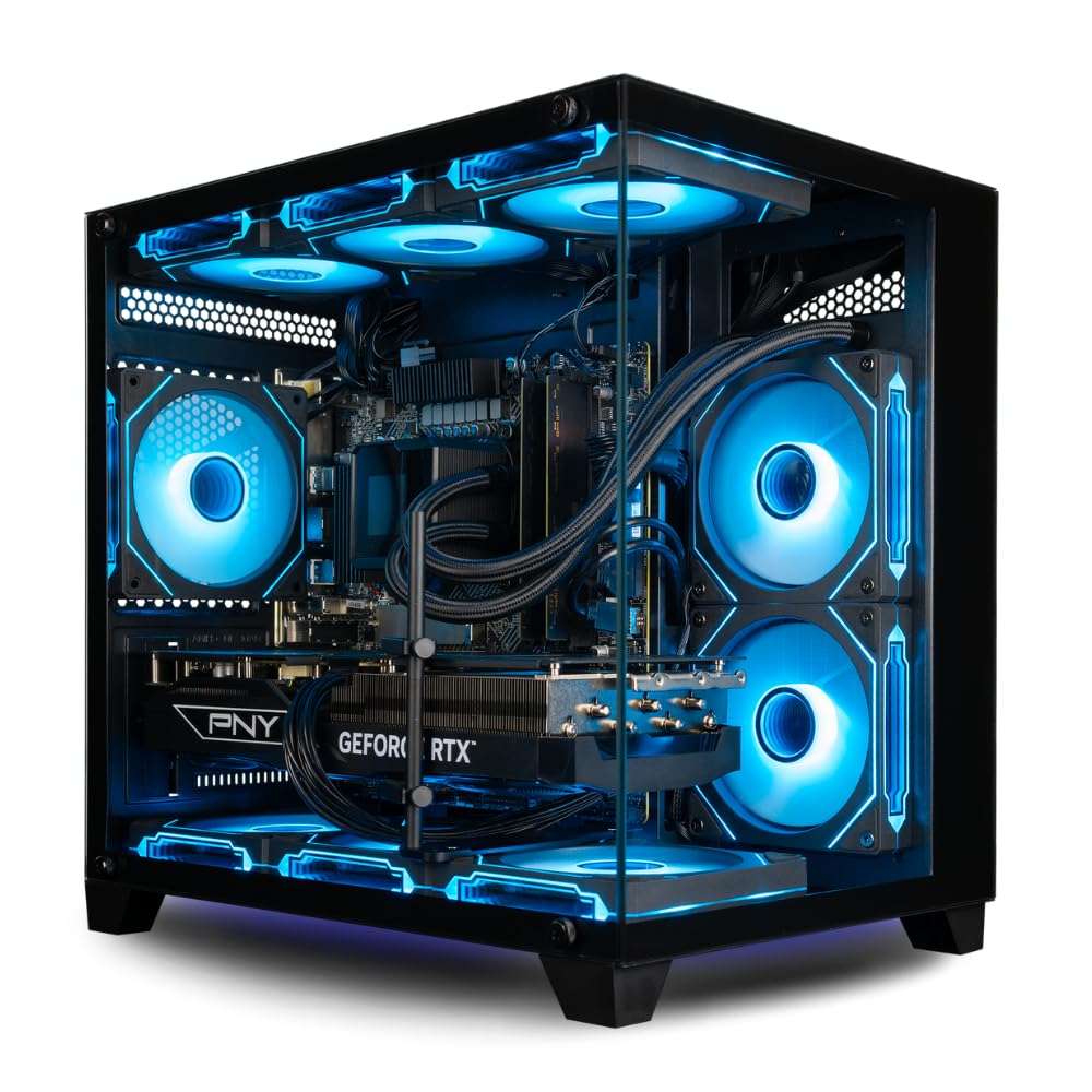 Panorama Gaming PC Desktop (NVD GeForce RTX 5080, Intel 24-Core i9-14900KF Processor, 96GB DDR5 RAM, 2x2TB Gen4 NVMe SSD, WiFi 6E, HDMI, Windows 11 Pro) Best 2025 Prebuilt Tower RGB Gamer Computer
