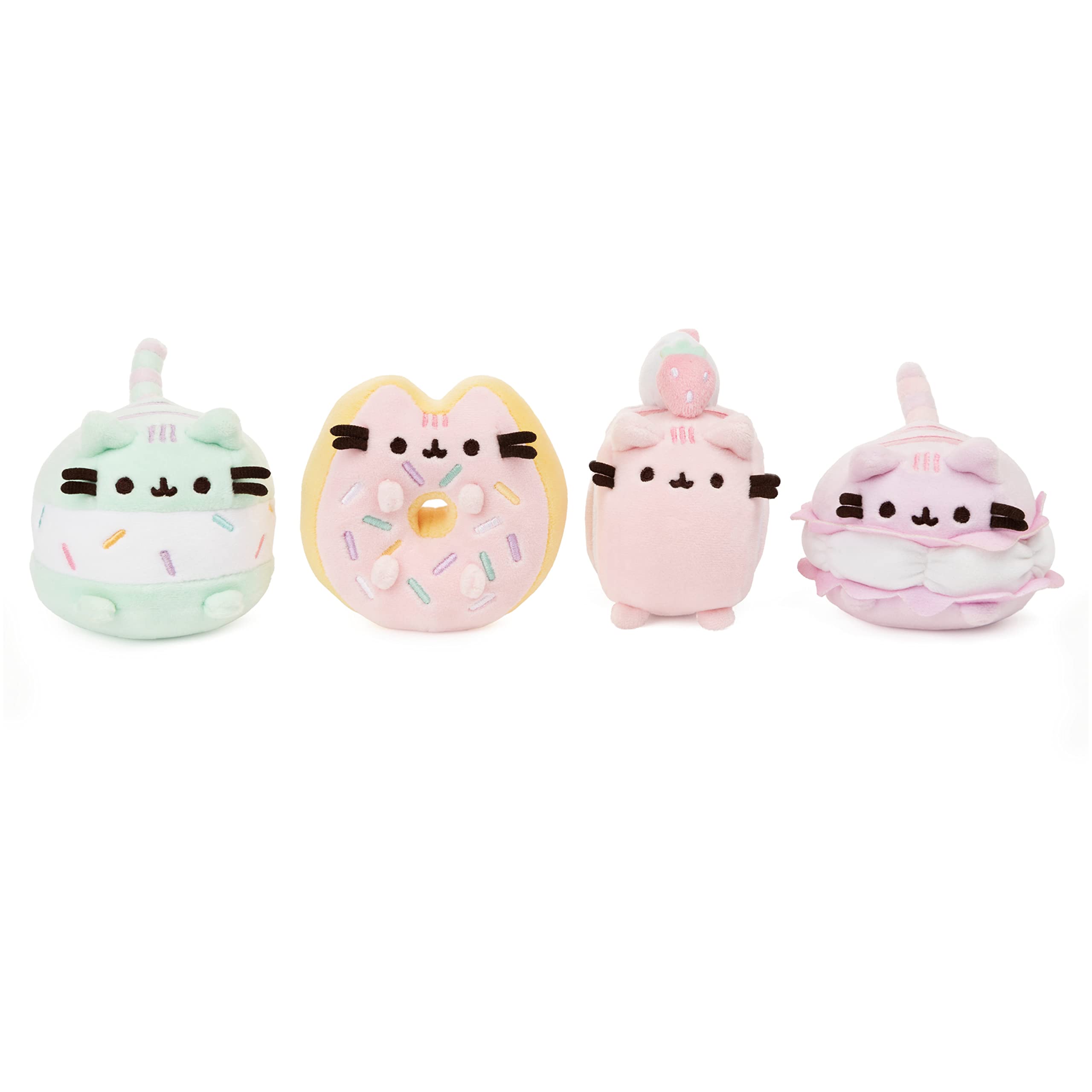 GUND Roll Cake Pusheen Sweet Dessert Squishy Plush Stuffed Animal Cat and Satisfyingly Stretchy Fabric, for Ages 8 and Up, Pink and Purple, 4”: GUND Roll Cake Pusheen Sweet Dessert Squishy Plush Stuffed Animal Cat and Satisfyingly Stretchy Fabric, for Ages 8 and Up, Pink and Purple, 4”