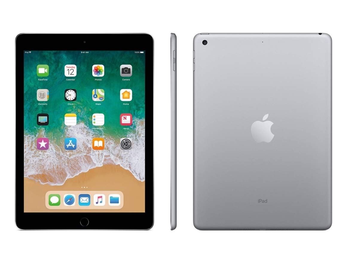 Apple iPad 9.7' with WiFi, 32GB, Space Gray - MP2F2LL/A (Renewed)