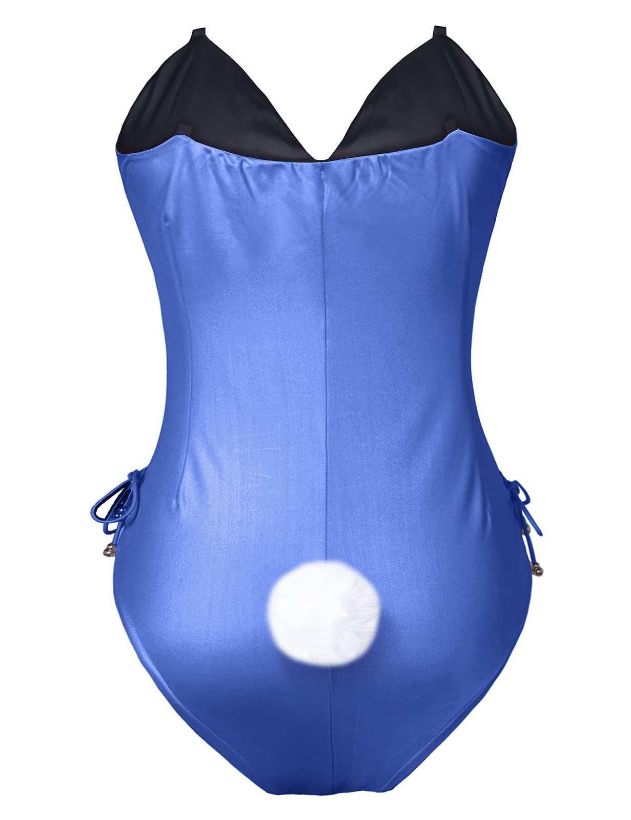 Womens Bunny Costume Girl Suit Senpai Cosplay Anime Role Costume One Piece Bodysuit Stockings Set: X-Large Blue-removable Padded