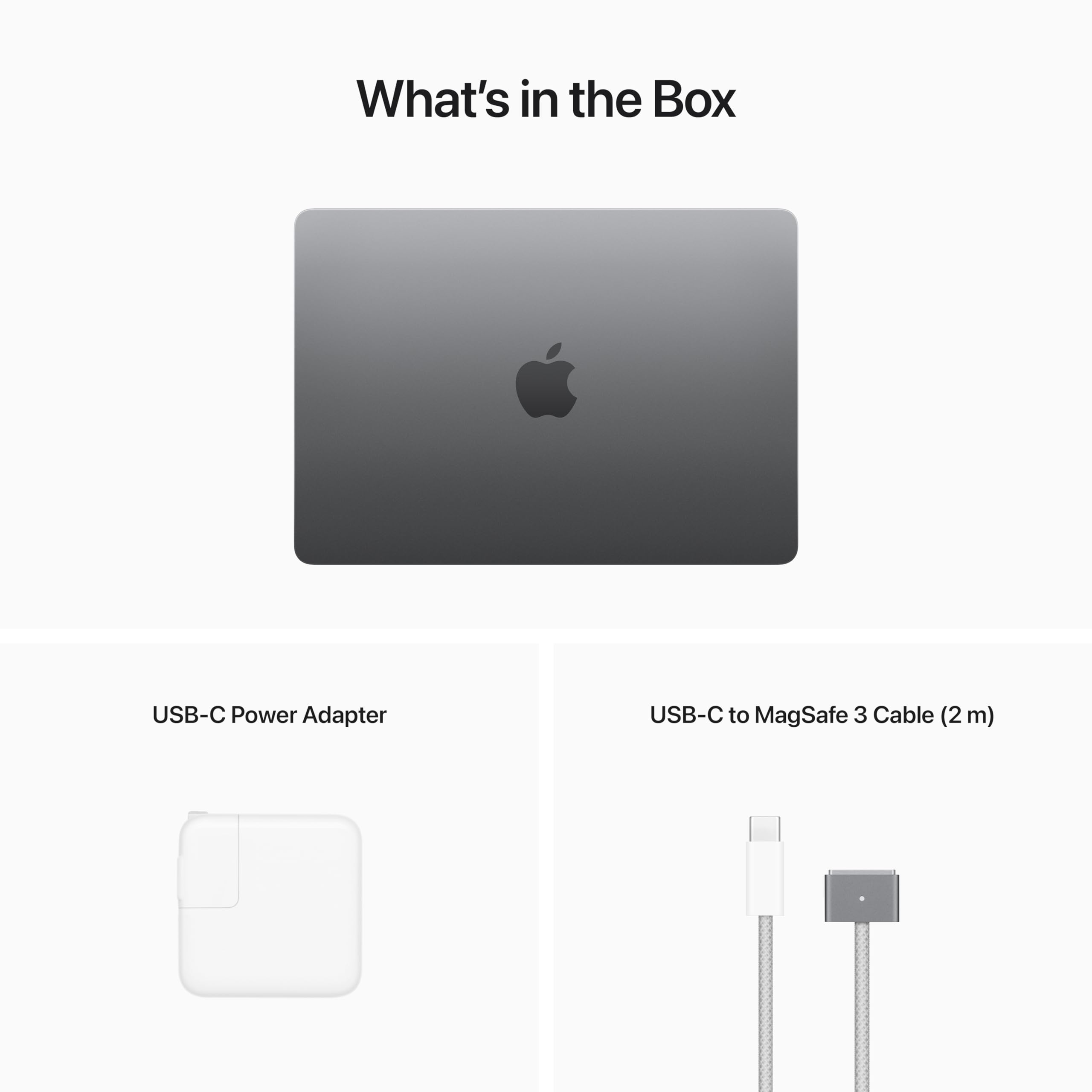 Apple 2022 MacBook Air Laptop with M2 chip: Built for Apple Intelligence, 13.6-inch Liquid Retina Display, 8GB RAM, 256GB SSD Storage, Backlit Keyboard, 1080p FaceTime HD Camera; Midnight: 8GB Unified Memory, 512GB SSD Storage Space Gray without AppleCare+