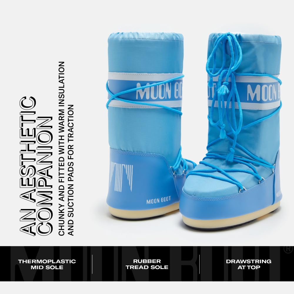 Moon Boot Icon Nylon Insulated Slip On Unisex Snow Boots thumbnail 5