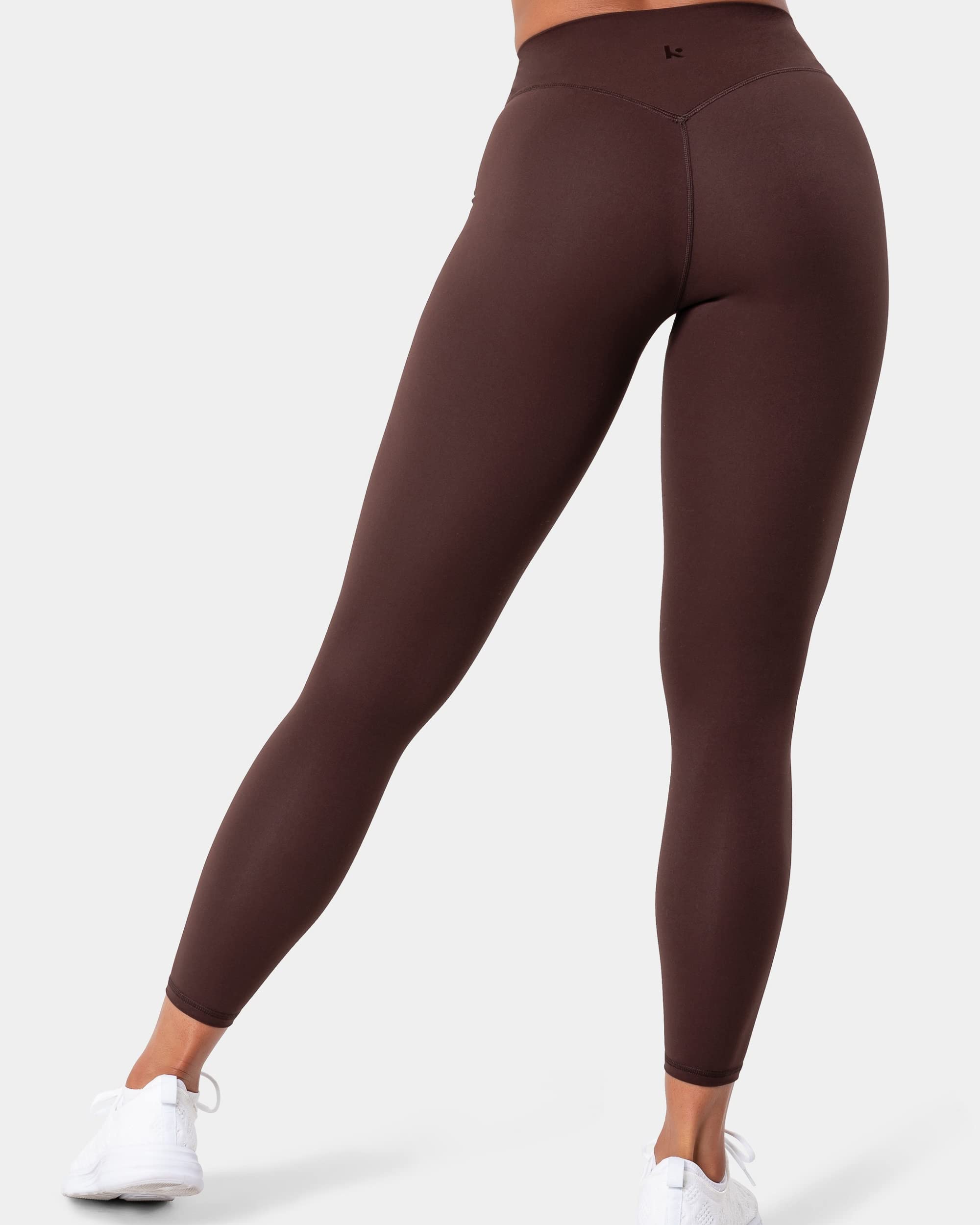 Kamo Fitness Serenity No Front Seam Leggings 25" Inseam Yoga Pants High Waisted Soft Workout Tights