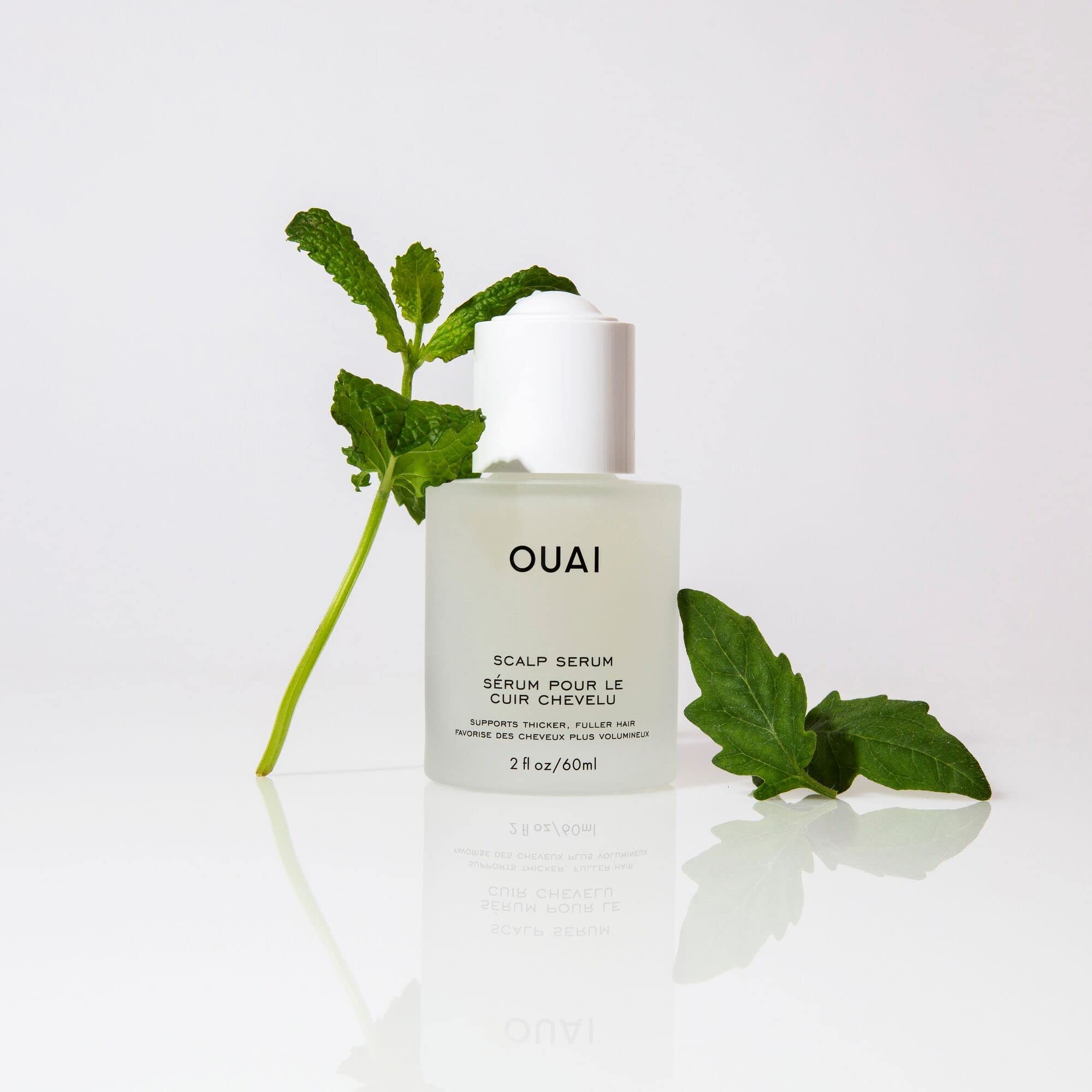 OUAI Scalp Serum - Balancing Hair Serum with Red Clover Extract, Siberian Ginseng and Peptides for Thicker and Fuller-Looking Hair - Paraben, Phthalate and Sulfate Free Scalp Care (2 Fl Oz): 2 Ounce (Pack of 1) No Color