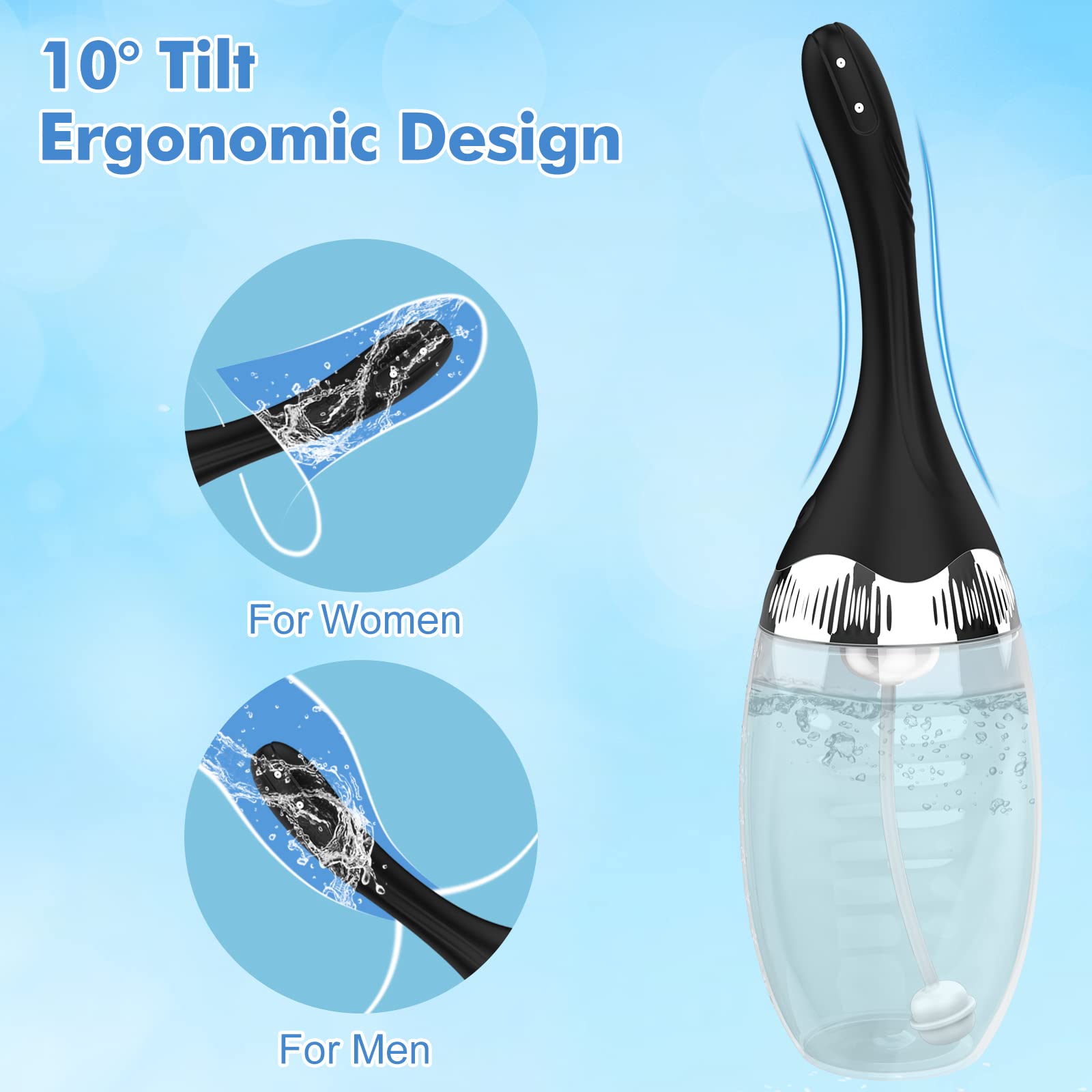 Automatic Electric Enema Bulb with 3 Speeds, Silicone Enema Anal Douche Cleaner for Men Women Colon Cleansing, Remote Control Reusable Enema Kit Cleaner Anti-Backflow Douche for Easy Cleaning 15oz: Automatic Electric Enema Bulb with 3 Speeds, Silicone Enema Anal Douche Cleaner for Men Women Colon Cleansing, Remote Control Reusable Enema Kit Cleaner Anti-Backflow Douche for Easy Cleaning 15oz