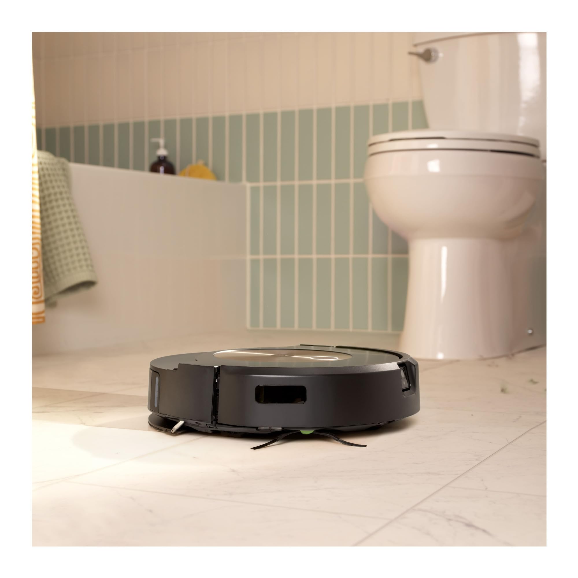 iRobot Roomba j9+ Self-Emptying Robot Vacuum – Powerful Suction, Identifies and Avoids Obstacles Like pet Waste, Sel-Empties for 60 Days, Best for Homes with Pets, Smart Mapping, Works with Alexa​ thumbnail 2