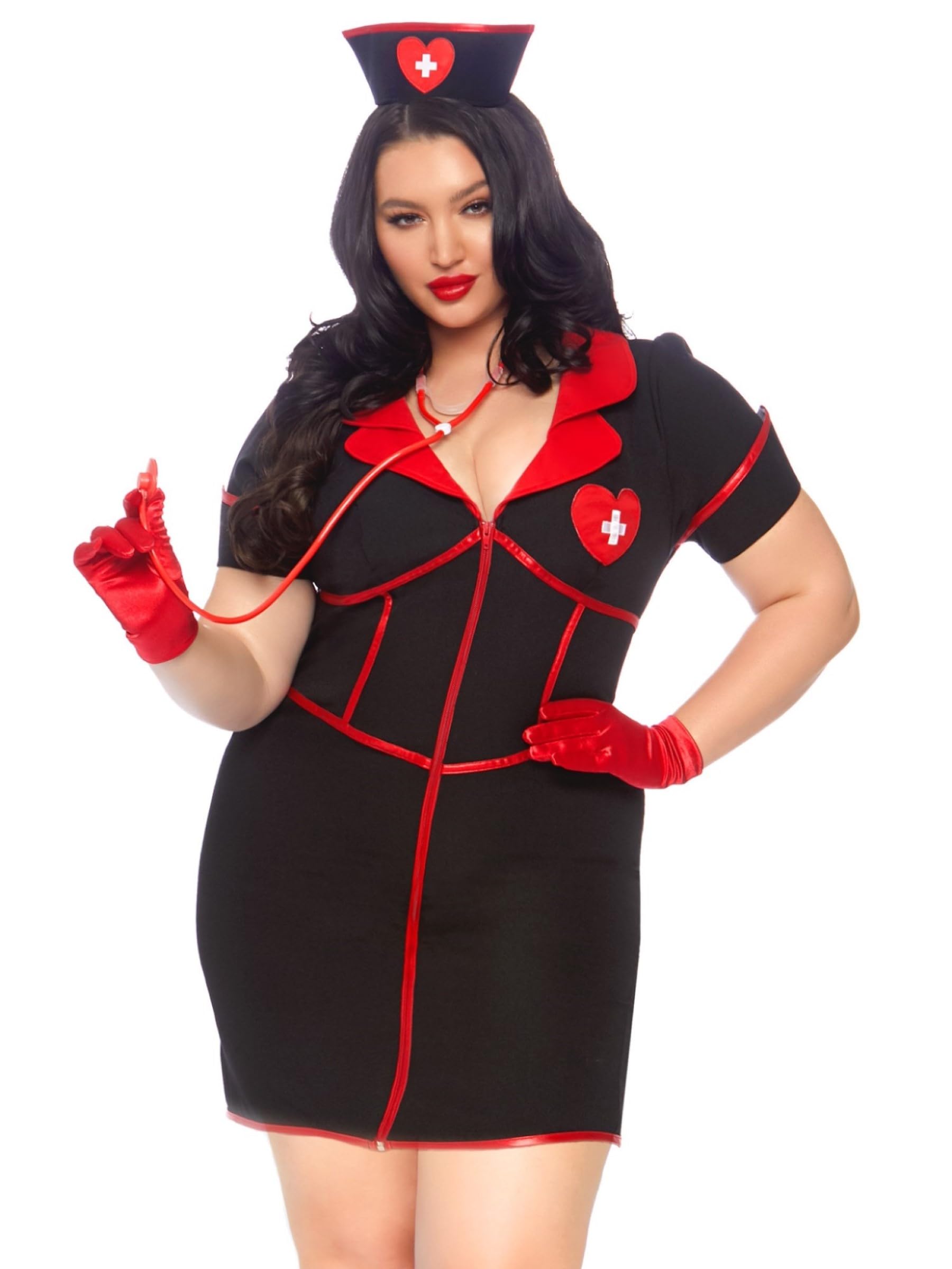 Leg Avenue Women's 2 Pc Bedside Babe Costume: 2X