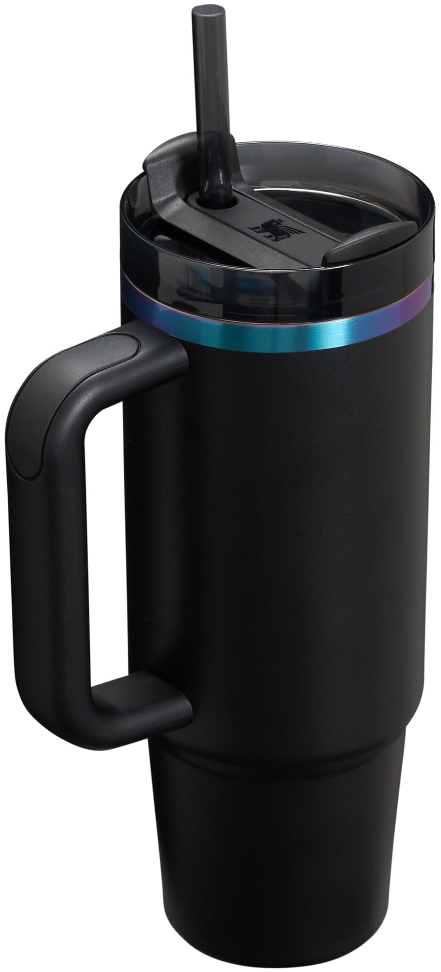 Stanley Quencher H2.0 Tumbler with Handle and Straw 30 oz | Flowstate 3-Position Lid | Cup Holder Compatible for Travel | Insulated Stainless Steel Cup | BPA-Free | Rose Quartz 2.0: 30 Ounces Black Chroma