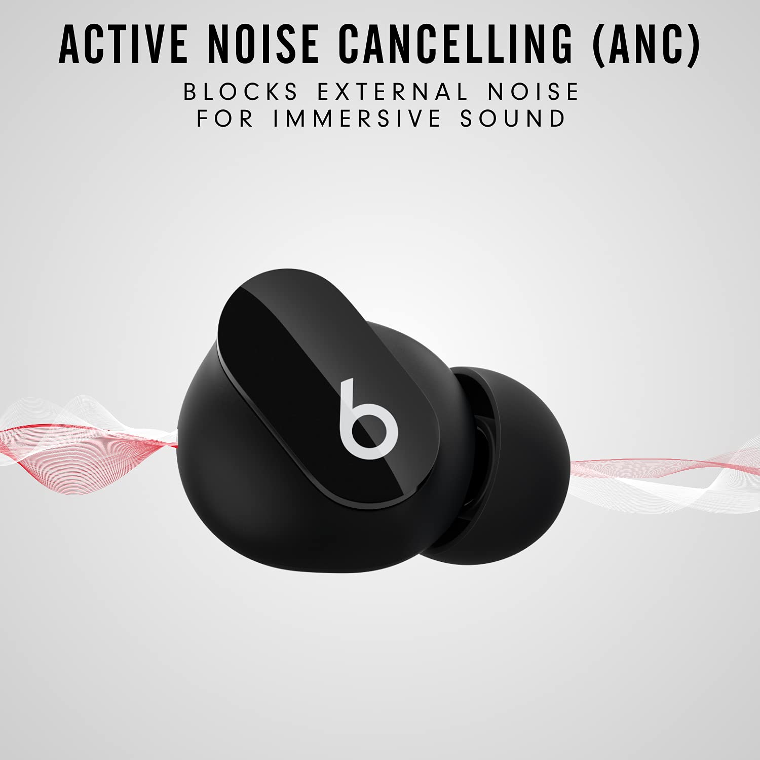 Beats Studio Buds - True Wireless Noise Cancelling Earbuds - Compatible with Apple & Android, Built-in Microphone, IPX4 Rating, Sweat Resistant Earphones, Class 1 Bluetooth Headphones - Sunset Pink: Beats Studio Buds in Black with Apple 20W USB-C Power Adapter