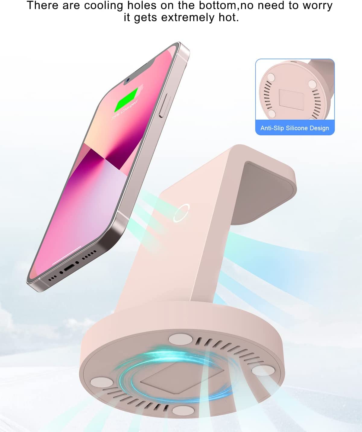 3 in 1 Charging Station for Apple Device, Wireless Charger for iPhone 16 15 14 13 12 11 Pro Max & Apple Watch iwatch- Charging Stand Dock for AirPods