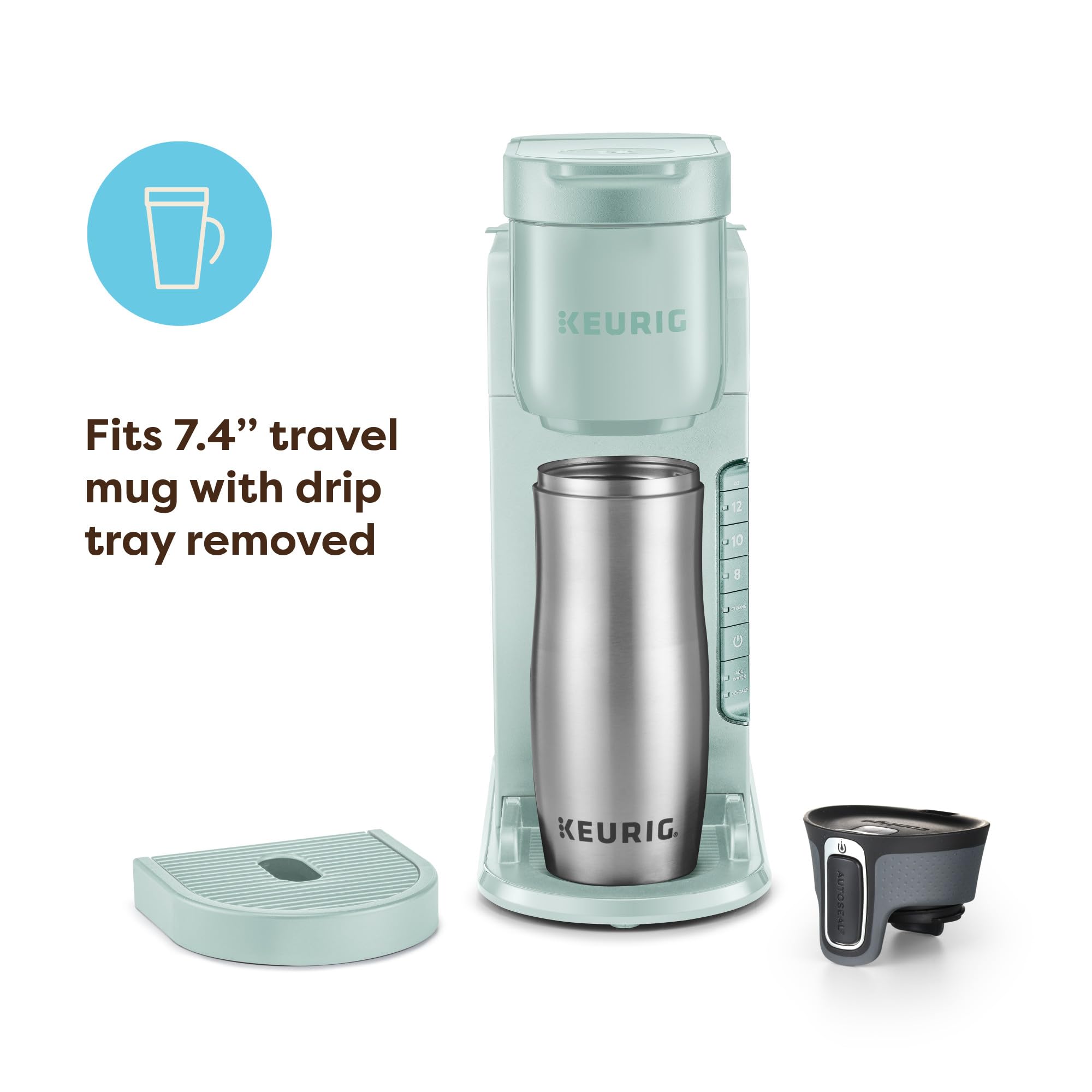 Keurig K-Express Single Serve K-Cup Pod Coffee Maker, 3 Brew Sizes, Strong Button Feature, 42oz Removable Reservoir,: Mint