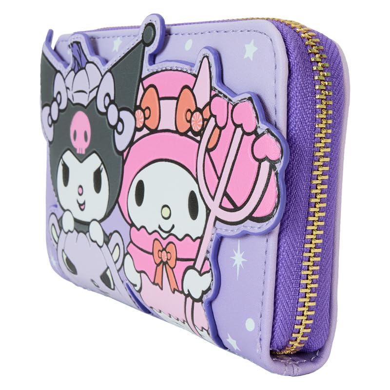 Loungefly Sanrio Kuromi and My Melody Halloween Zip Around Wallet