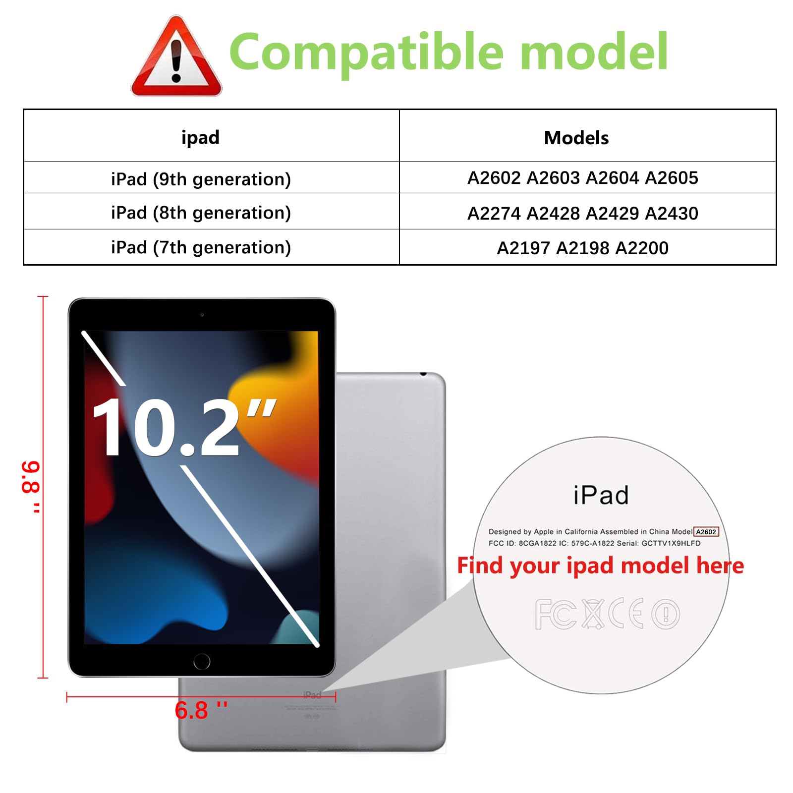 apiker 2 Pack Screen Protector for iPad 9th 8th 7th Generation 10.2 Inch, Tempered Glass Film for iPad 9 8 7 (2021/2020/2019), Case Friendly & Apple Pencil Compatible