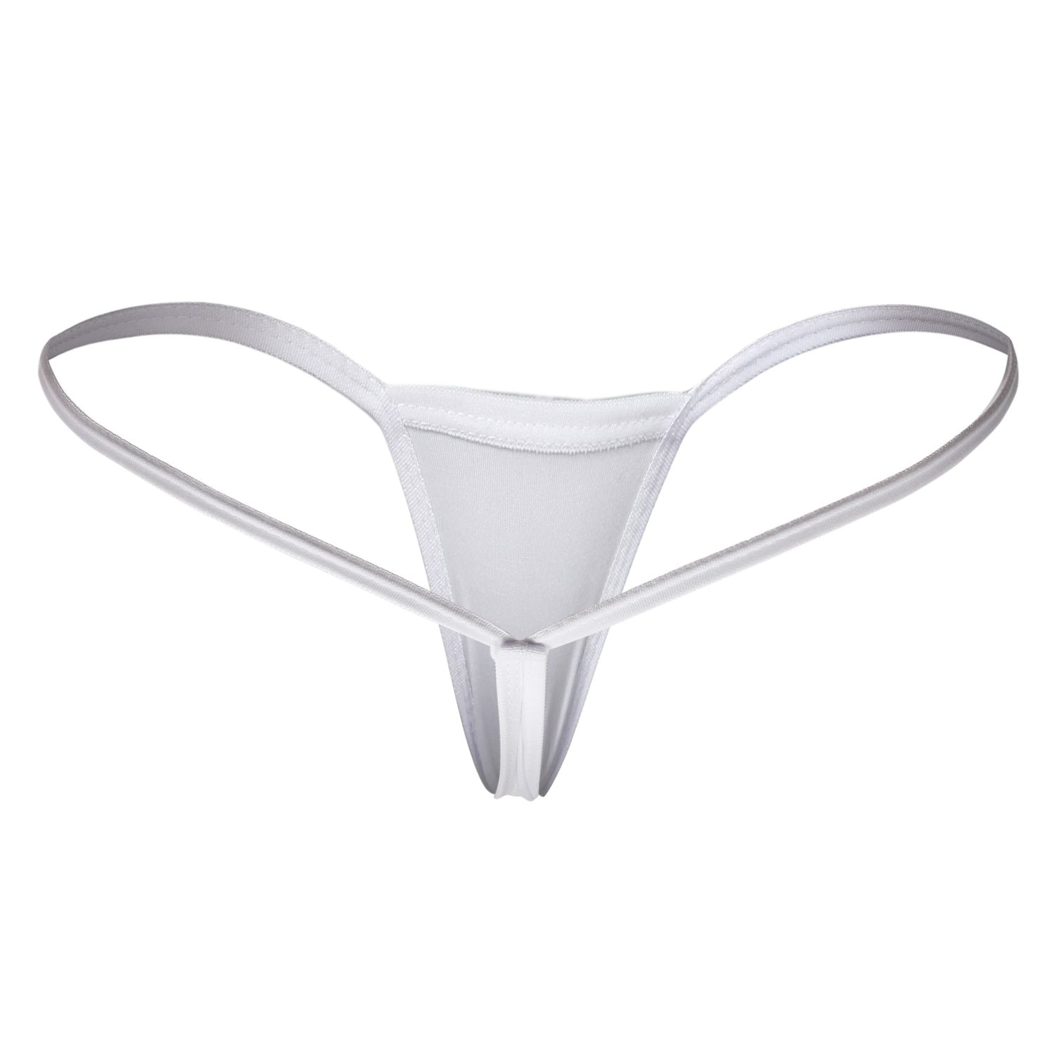 ETAOLINE Women's Low Rise Micro Back G-string Thong Panty Underwear: Large White