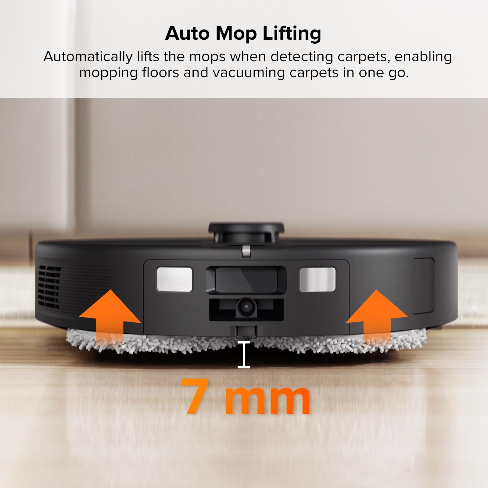 roborock Q Revo Robot Vacuum and Mop, Auto-Drying, Auto Mop Washing, Dual Spinning Mops, Auto Mop Lifting, Self-Refilling, Self-Emptying, Reactive Tech Obstacle Avoidance, 5500Pa Suction, White: Qrevo 2R3W