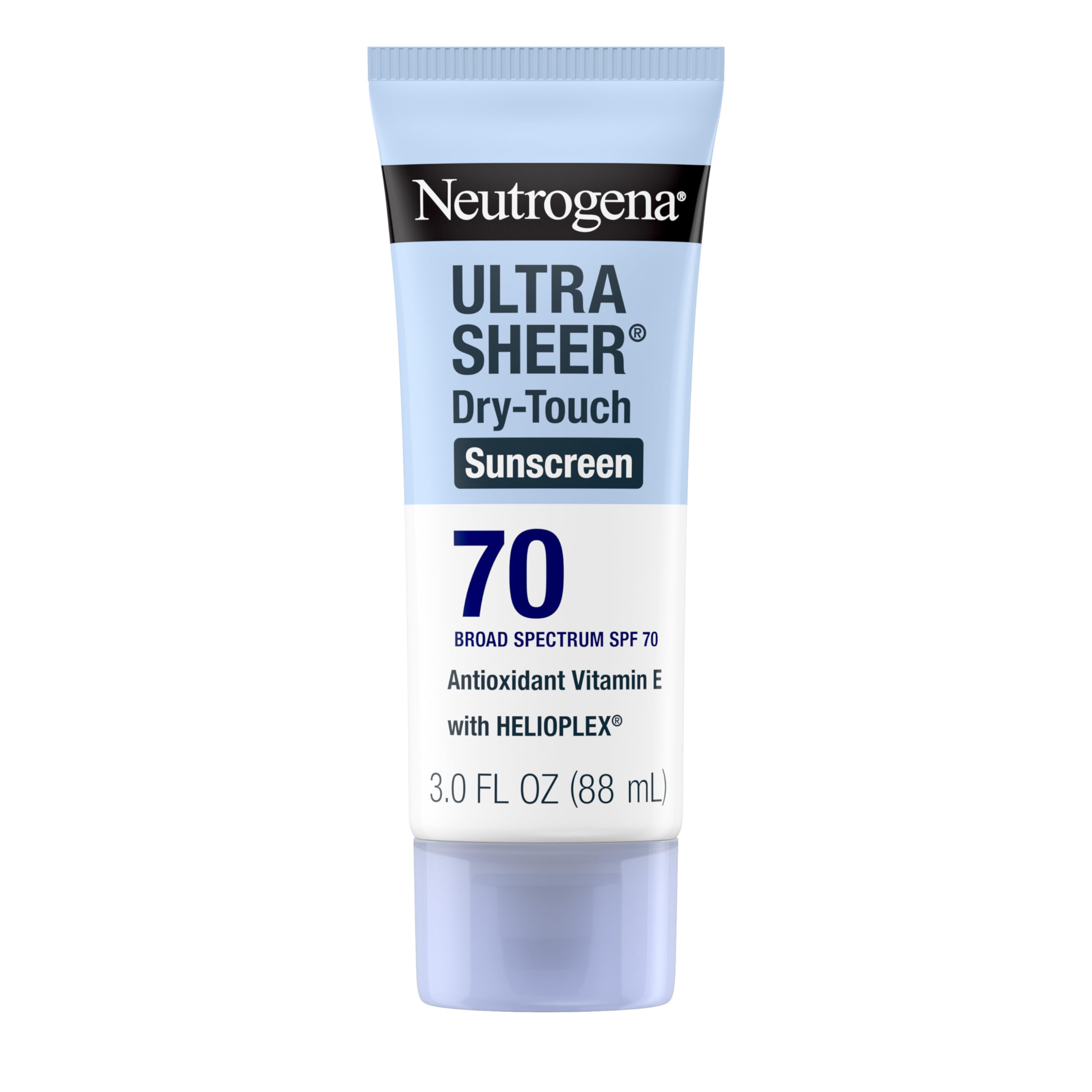 Neutrogena Ultra Sheer Dry-Touch Water Resistant and Non-Greasy Sunscreen Lotion with Broad Spectrum SPF 70, 3 Fl Oz (Pack of 1): 3 Fl Oz (Pack of 1) SPF 100+
