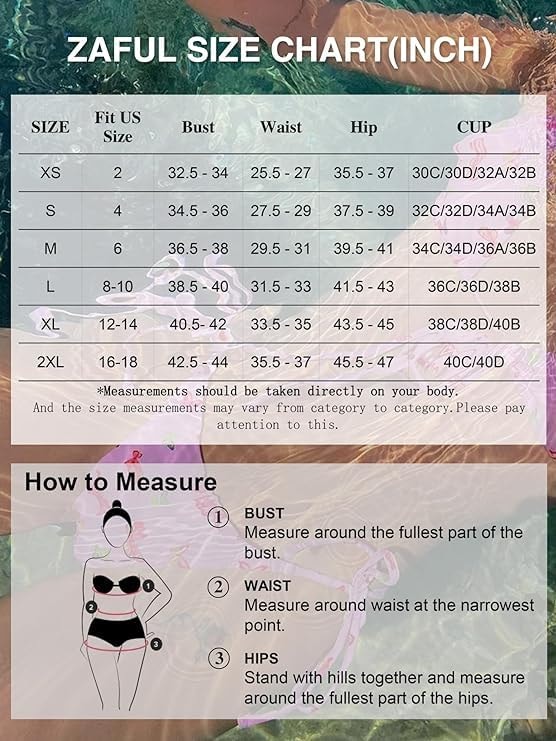 ZAFUL Women's Triangle Bikini Multiway Fishnet Tie Side Bandeau Halter String Bikini Set Two Piece Swimsuit Bathing Suits - Image 6