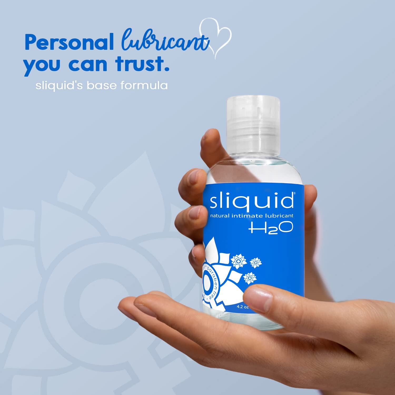Sliquid H2O Water Based Lube, No Fragrance or Taste, Natural Lube Women, Stain Free, 8.5 Fl Oz: 4.2 Fl Oz (Pack of 1)