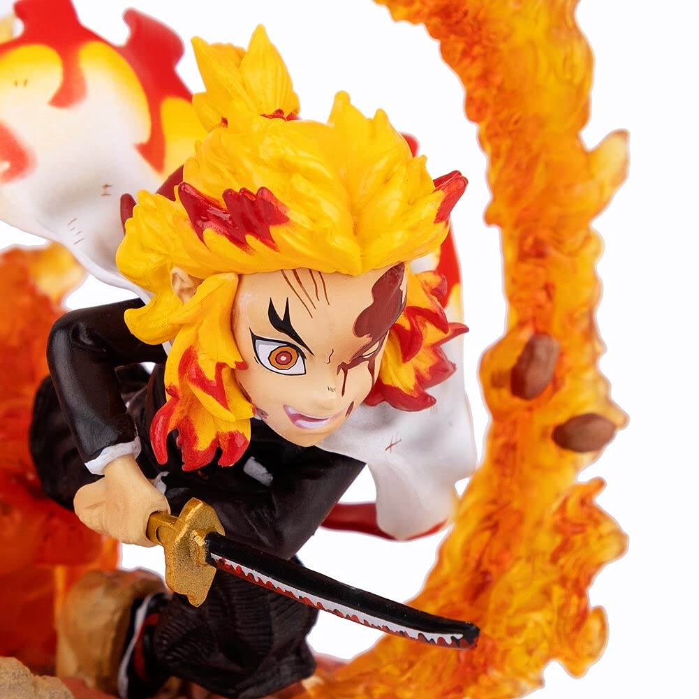 KELAKE GK Demon Slayer Rengoku  Statue Figurine Model Doll Collection Cute Birthday Gifts PVC: Kyoujurou Figure