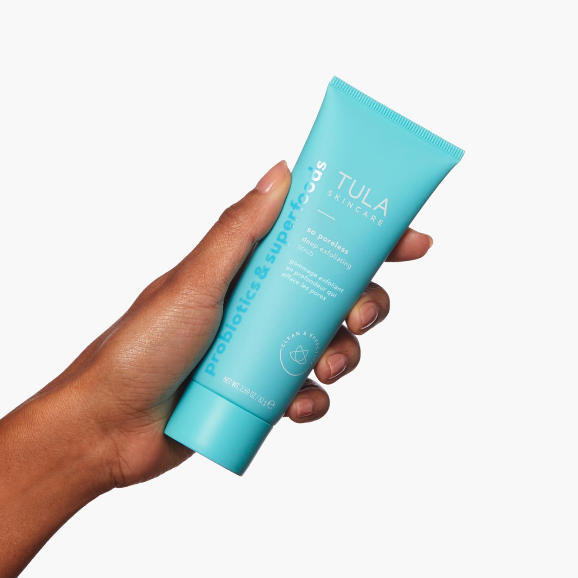 TULA Skin Care So Poreless Exfoliating Blackhead Scrub - Powerful and Gentle Exfoliation, Refreshing and Smoothing, Contains Probiotic Extracts, Volcanic Sand, Pink Salt, and Witch Hazel, 2.89 oz.: TULA Skin Care So Poreless Exfoliating Blackhead Scrub - Powerful and Gentle Exfoliation, Refreshing and Smoothing, Contains Probiotic Extracts, Volcanic Sand, Pink Salt, and Witch Hazel, 2.89 oz.