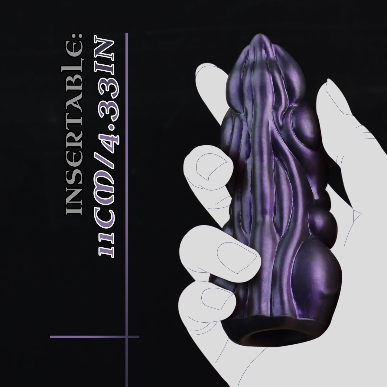 NNSX Fantasy Finger Sleeves, Fingering Masturbation Sex Toy, Cosplay Sexual Fantasy stimulating decive for Intense Gratification, 4.3" insertable Silicone Adult Intimate Sheath