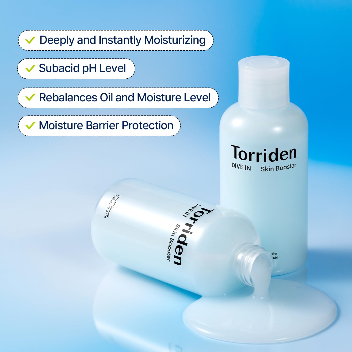 Torriden Dive in Skin Booster 200ml (6.76 fl. oz.) | Deep Nourishing Facial Toner for Dry, Sensitive Skin | Hyaluronic Acid, Panthenol, Ceramide