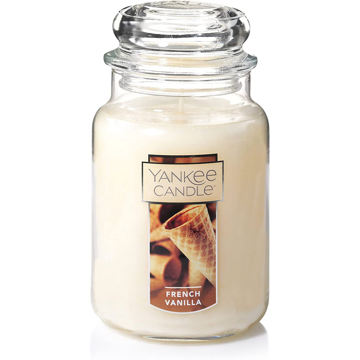 Yankee Candle French Vanilla Scented, Classic 22oz Large Jar Single Wick Candle, Over 110 Hour Burn Time, Ideal for Entertaining, Personal Relaxation, Gifting thumbnail 1