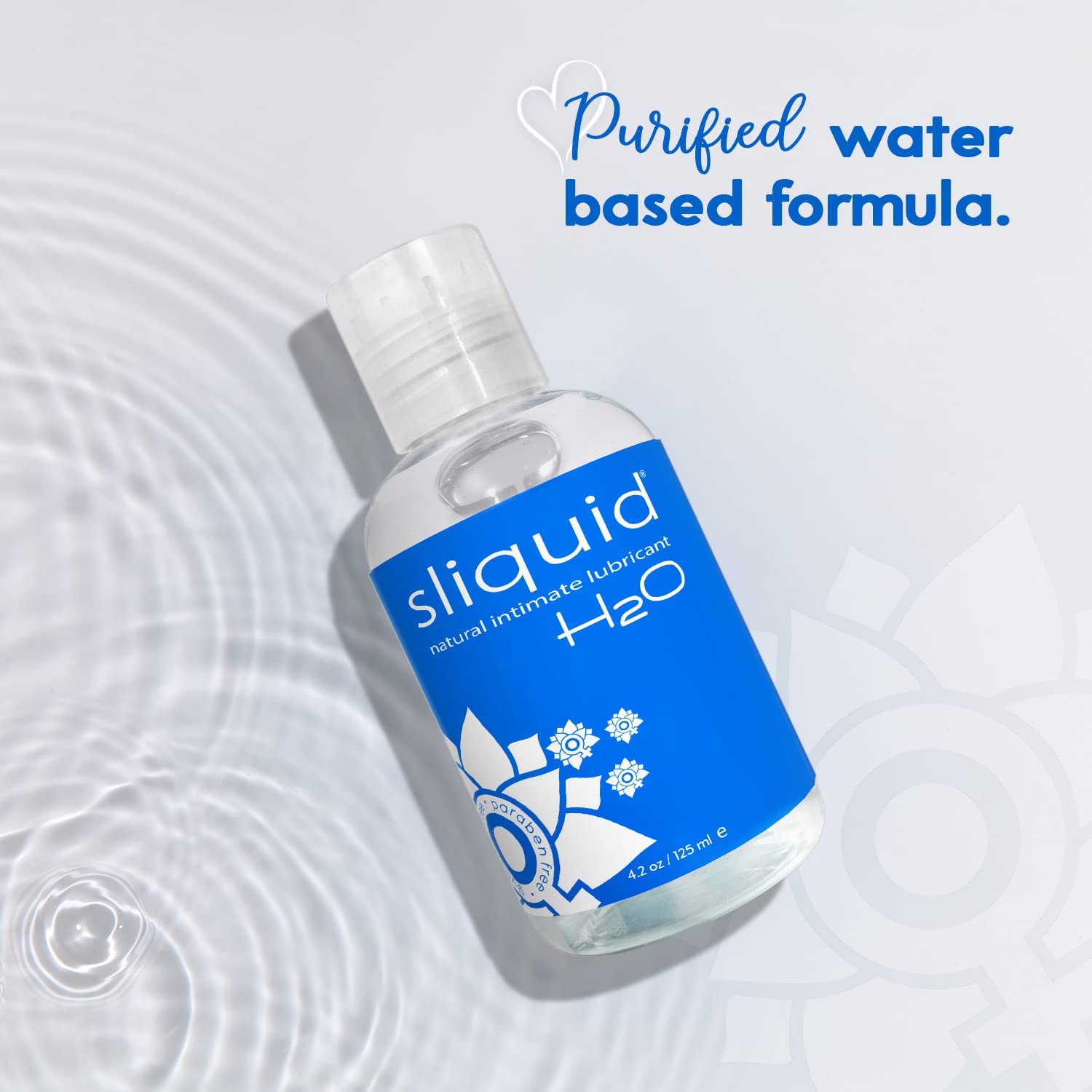 Sliquid H2O Water Based Lube, No Fragrance or Taste, Natural Lube Women, Stain Free, 8.5 Fl Oz: 4.2 Fl Oz (Pack of 1)