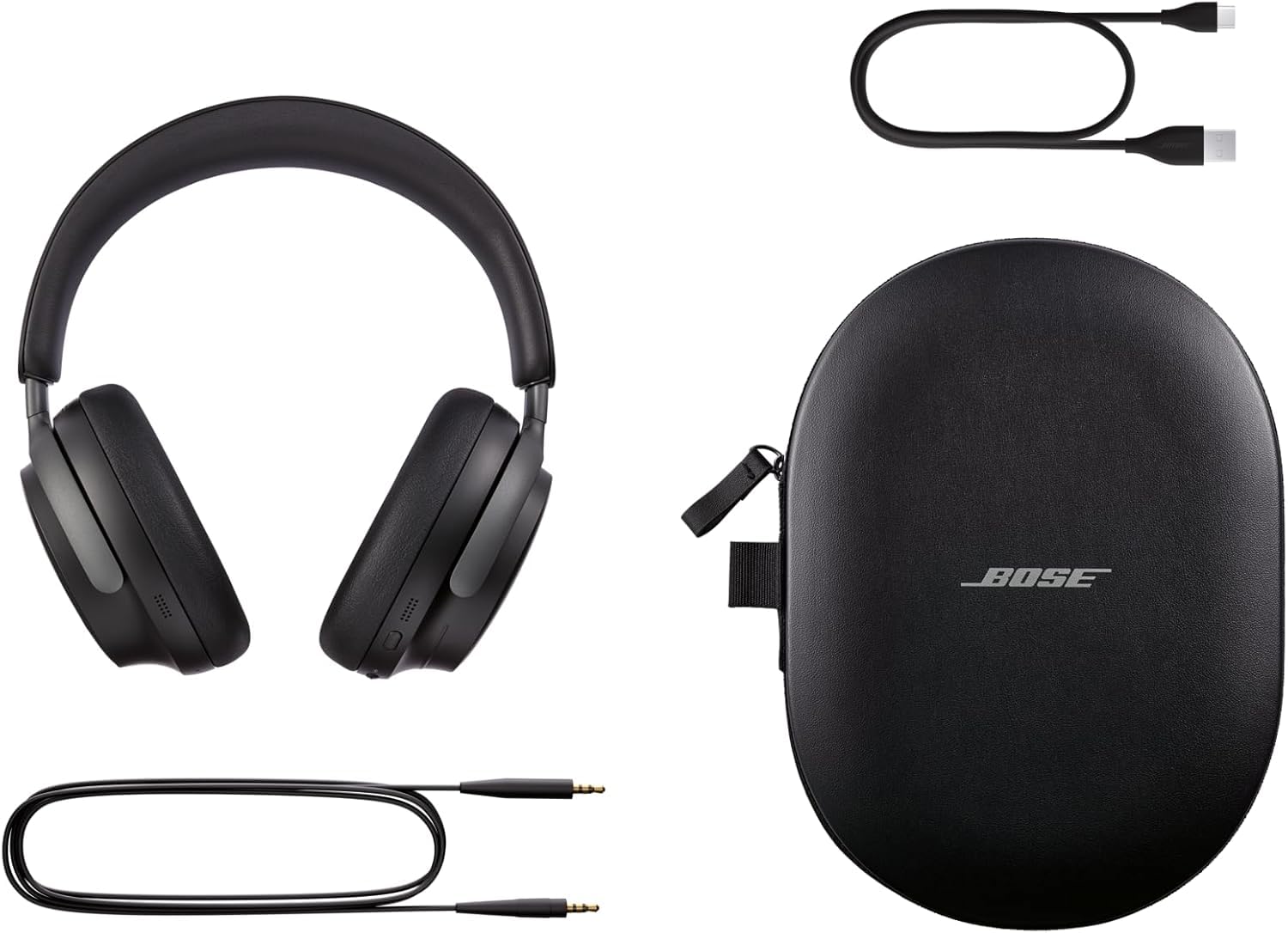 Bose QuietComfort Ultra Bluetooth Headphones, Wireless Headphones with Spatial Audio, Over Ear Noise Cancelling with Mic, Up to 24 Hours of Playtime,