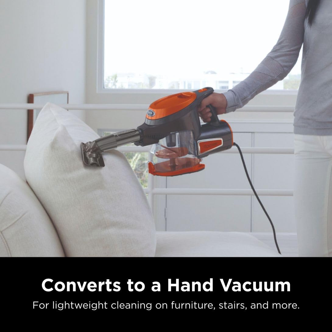 Shark HV371  DLX Corded Stick, Removable Hand Vacuum, Advanced Swivel Steering, XL Cup, Crevice Tool, Upholstery Tool & Anti-Allergen Dust Brush, Fuchsia, Capacity thumbnail 6
