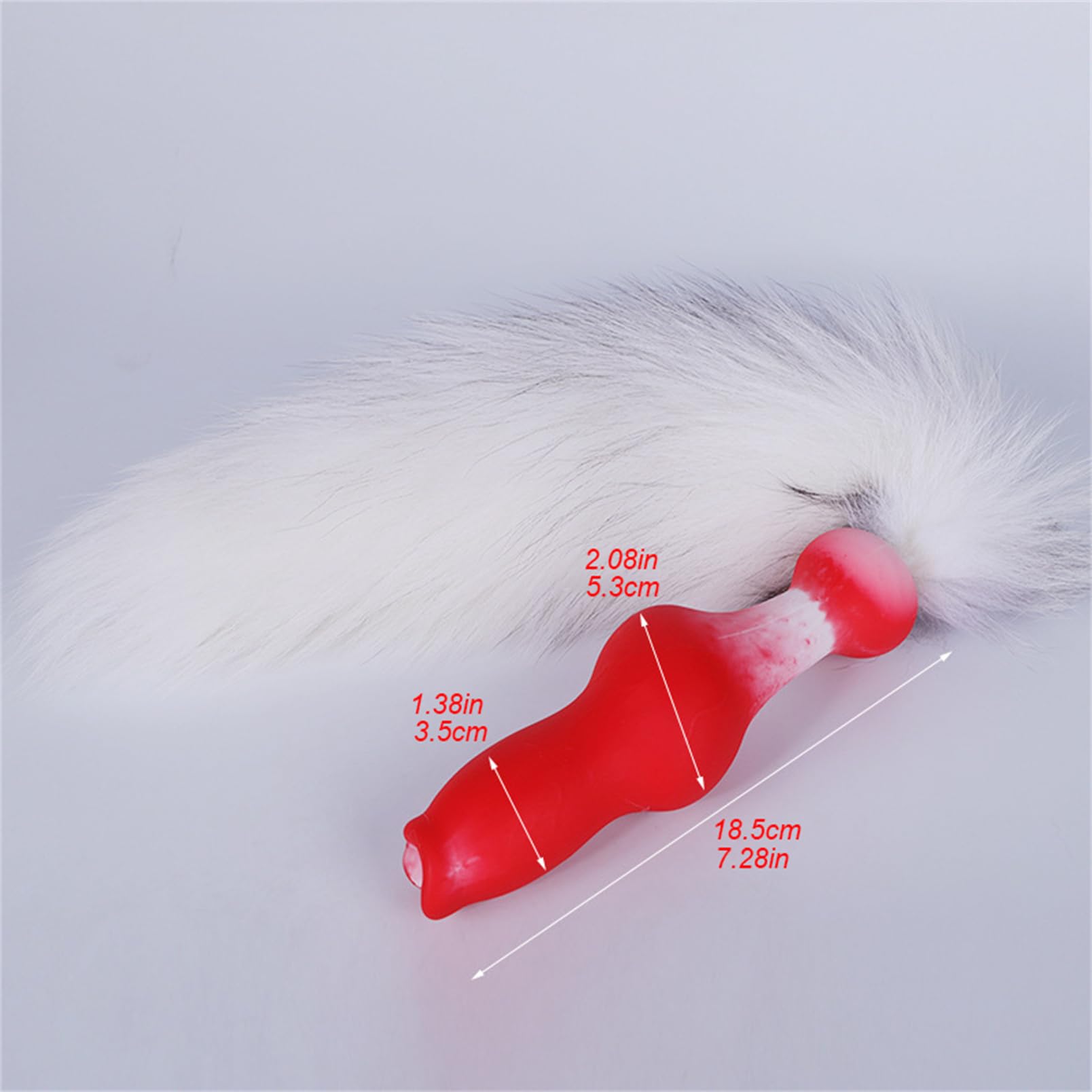 Youhitec Anal Sex Toy Silicone Dildo with Tail - Realistic Anal Dildo Butt Plug with Big Knot, Soft G Spot Dildo Huge Prostate Dildo Anal Dilator for Women/Men - 7.28in thumbnail 2