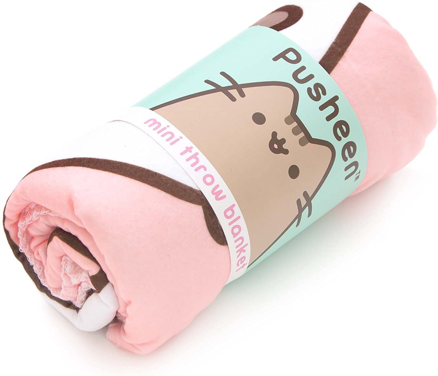 Pusheen Mini Throw Blanket for Cozy, Soft Comfort 24 x 24 inches (Zzzz Snooze)