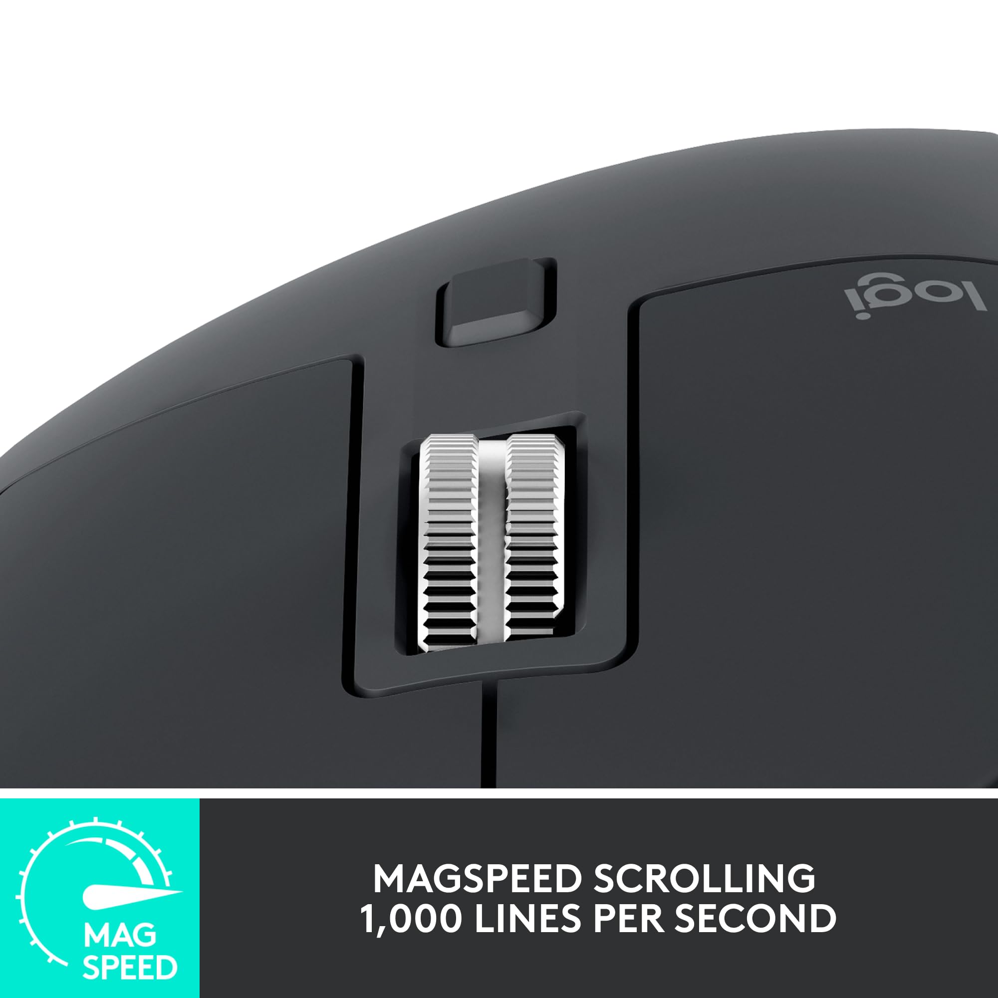 Logitech MX Master 3S Wireless Mouse Standard Edition with Logi Bolt USB Receiver, Ultra-fast Scrolling, Ergo, 8K DPI, Track on Glass, Quiet Clicks, USB-C, Bluetooth, Windows, Linux, Chrome - Graphite: Graphite Mouse w. USB Receiver