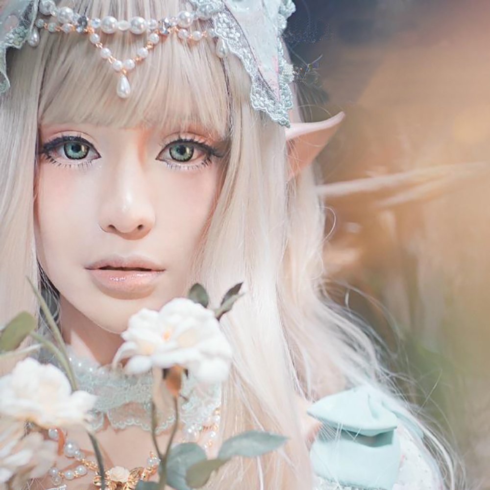 Secaden Cosplay Fairy Pixie Elf Ears Soft Pointed Ears Tips Anime Party Dress Up Costume Accessories (): Long Style