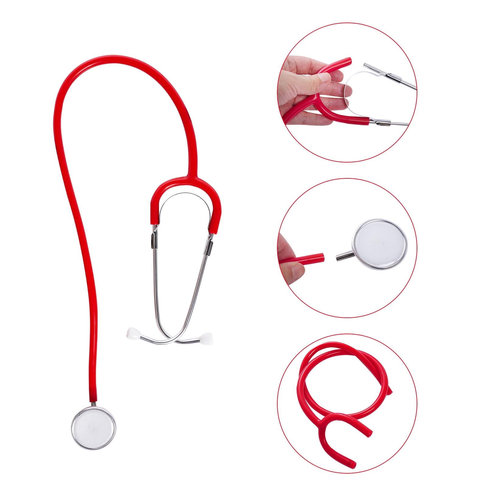 mifengda Nurse Costume Halloween Women Costume Accessories Red Nurse Hat Headband Cosplay Outfit Set Includes Headband Glasses Stethoscope High Sock for Halloween Cosplay Party: mifengda Nurse Costume Halloween Women Costume Accessories Red Nurse Hat Headband Cosplay Outfit Set Includes Headband Glasses Stethoscope High Sock for Halloween Cosplay Party
