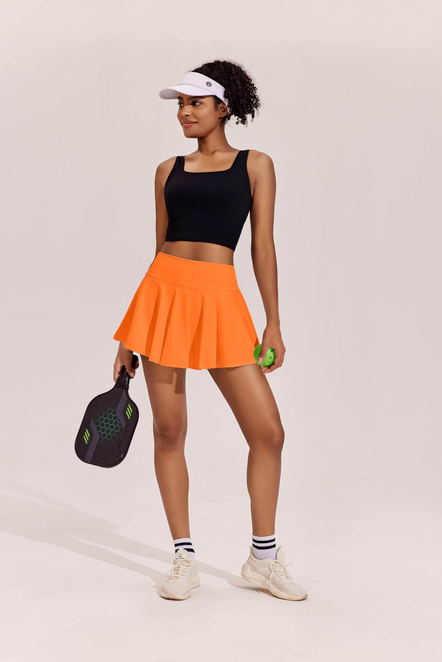 PINSPARK Womens Tennis Skirt Pleated Athletic Skirts with Pockets Shorts High Waisted Golf Skort for Workout Pickleball - Image 3