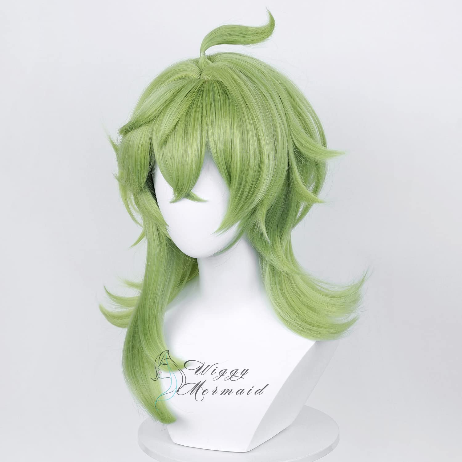 SL Wavy Blonde Ponytail Wig for Jean Cosplay,Golden Princess Hair Wigs with Pigtails Bangs + Wig Cap for Halloween Peach Costume