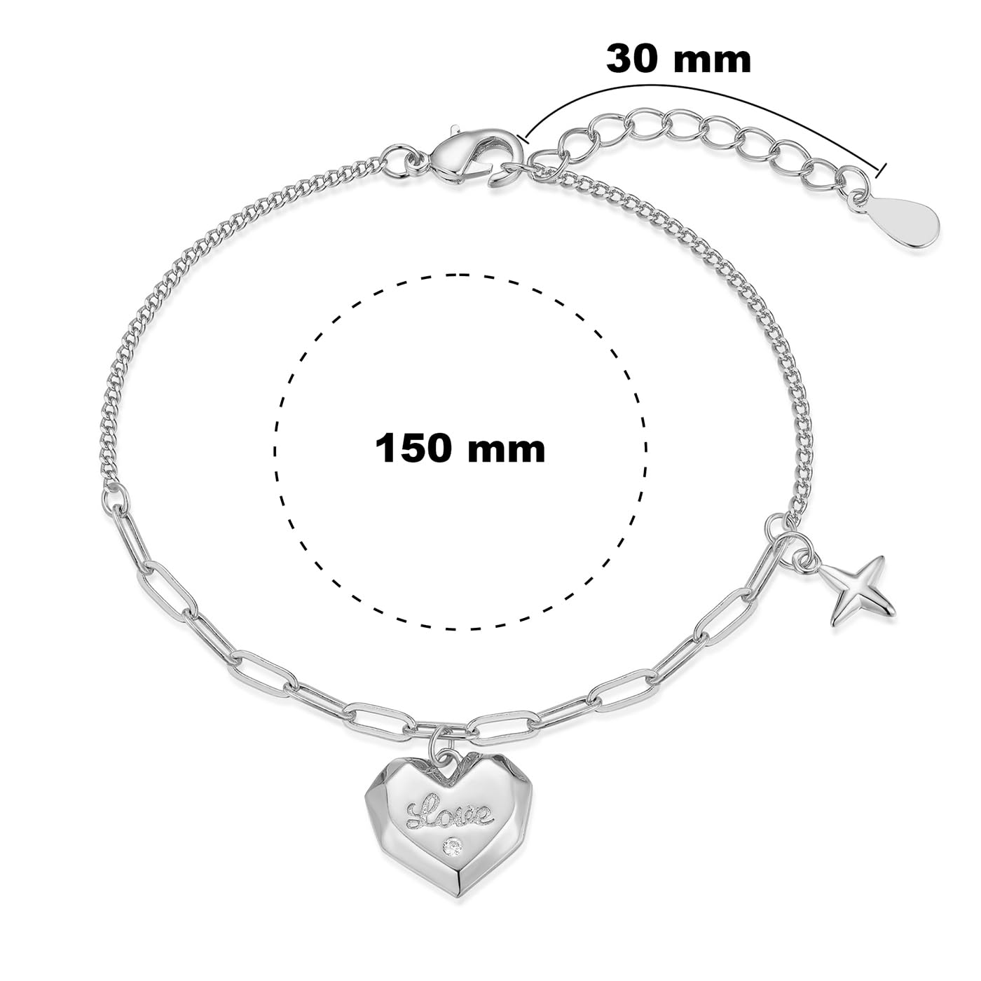 FRUMOS Dainty Layering Bracelets for Women 18 k Gold Plated Fashion Adjustable Chunky Cuban Paperclip Link Chain Bracelets Jewelry for Women Girls Gift