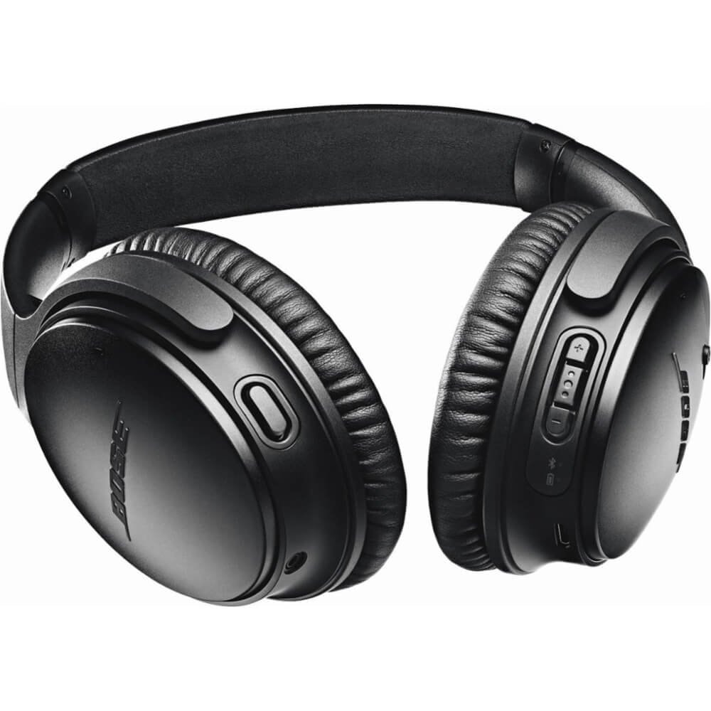 Bose QuietComfort 35 II Wireless Bluetooth Headphones, Noise-Cancelling, with Alexa Voice Control -: Black